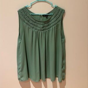 Zac & Rachel Sage Green Sleeveless Blouse